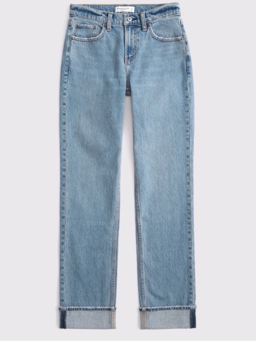 Abercrombie & Fitch Curve Love Ultra High Rise 90s Straight Jean